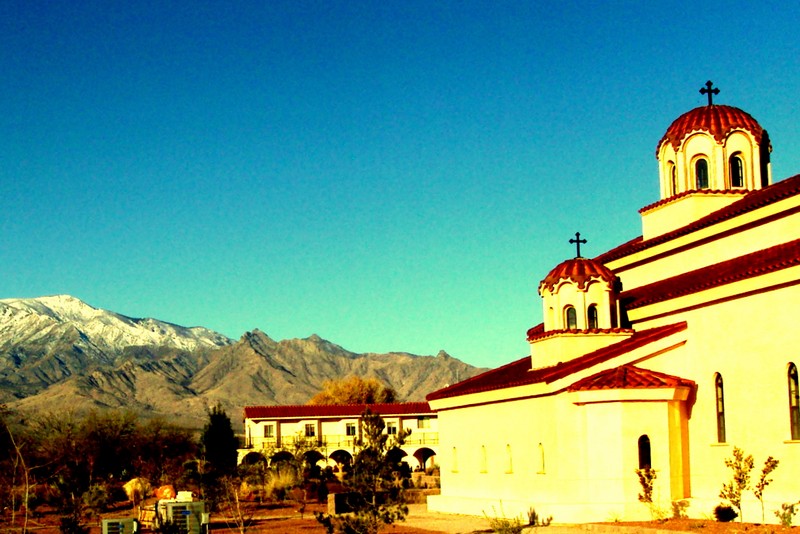 St. Paisius Serbian Orthodox Monastery in Safford, Arizona,USA