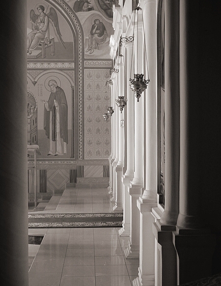 Interior of Kazan icon temple
