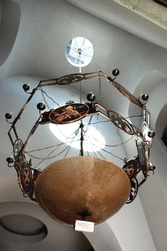 Chandelier in Assembly Church of All Serbian Saints in Mississauga