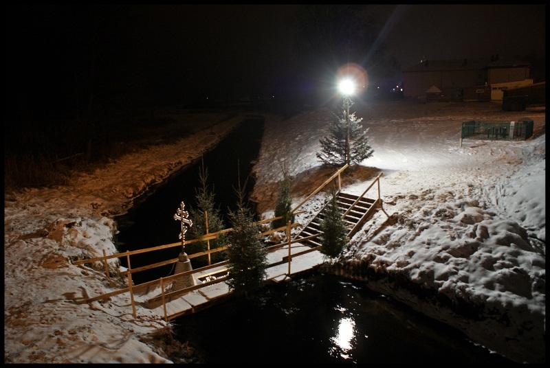 Miejsce poświęcenia wody nad rzeką Supraśl / Месца освященя воды над р. Супрасль