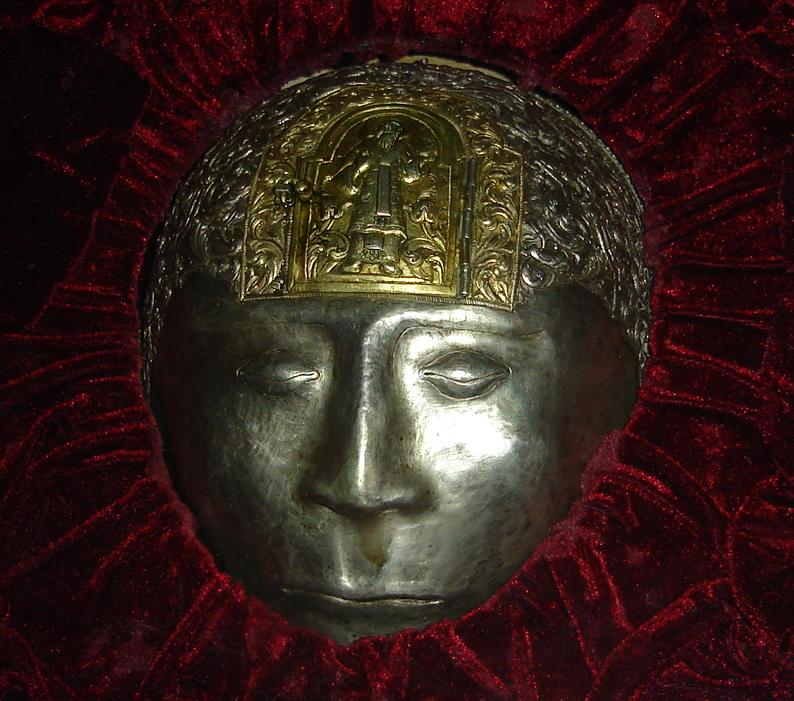 Moaştele (capul) Sf. Grigorie de Nyssa. Biserica Domniţa Bălaşa, Bucureşti, România