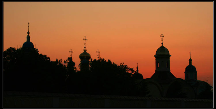 На закате