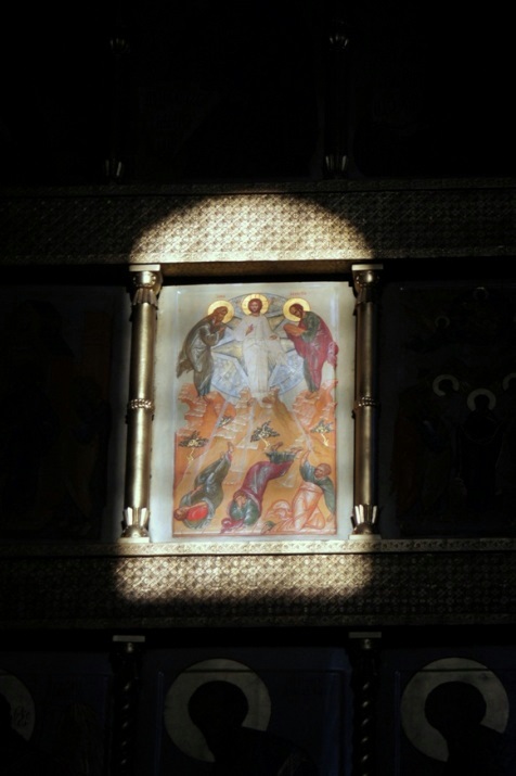Ikonostas w soborze Kazańskiej Ikony Matki Bożej w Moskwie