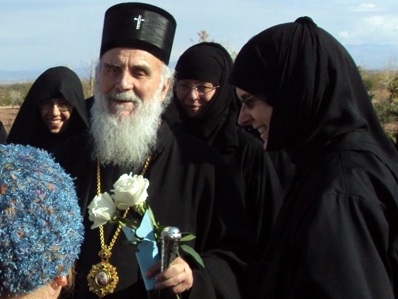 Patriarch Irinej of Serbia visiting St. Paisius monaster in Arizona