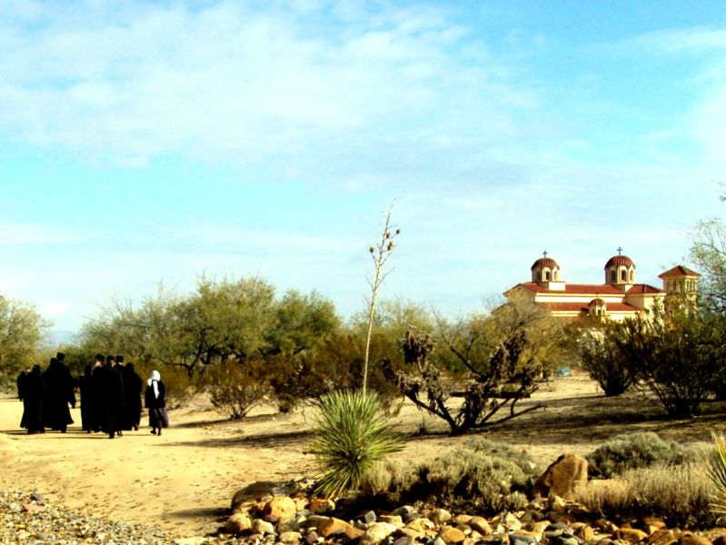 St. Paisius Serbian Monastery in Safford, Arizona, USA