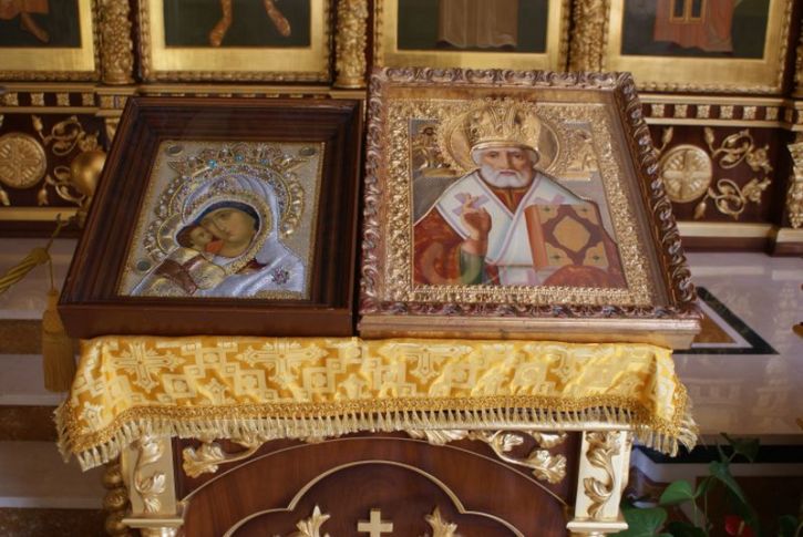 Holy Icons - Mother of God & Saint Nicholas of Myra