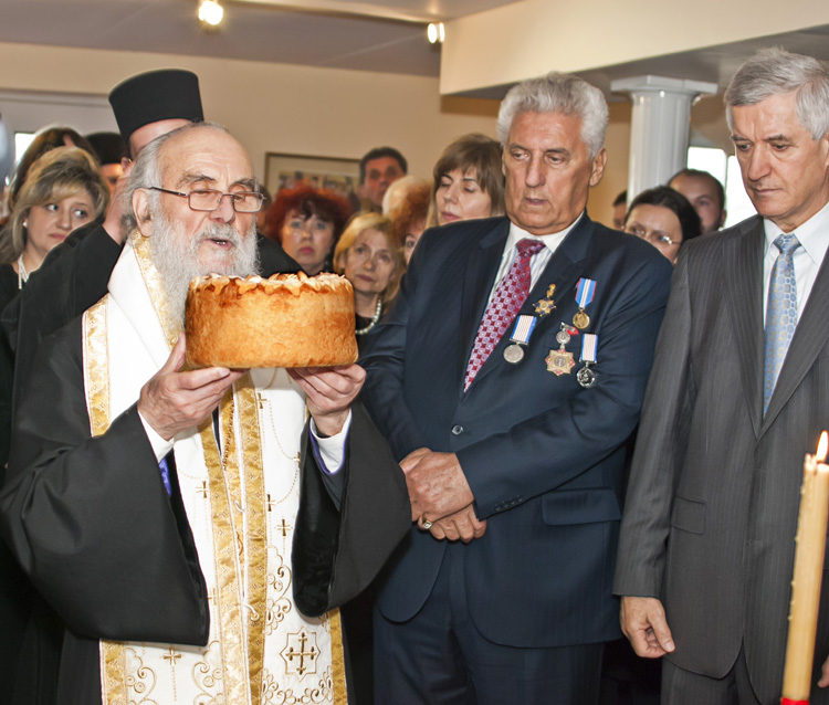 His  Holiness Irinej,Serbian Patriarch during his canonical visit to the Diocese of Canada,Apr.2012.