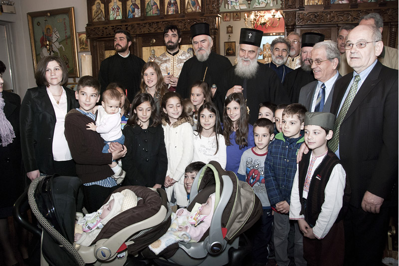 His  Holiness Irinej,Serbian Patriarch during his canonical visit to the Diocese of Canada,Apr.2012.