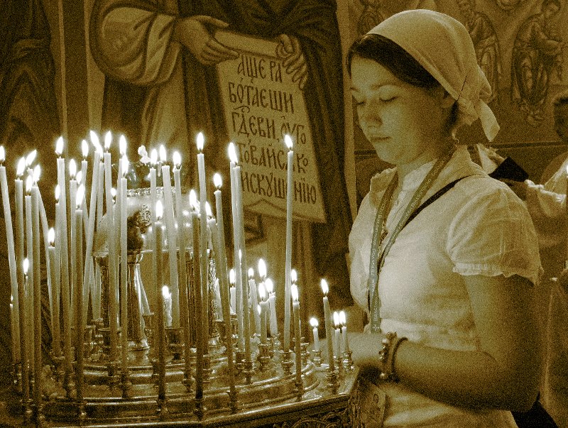 Burning candles...
