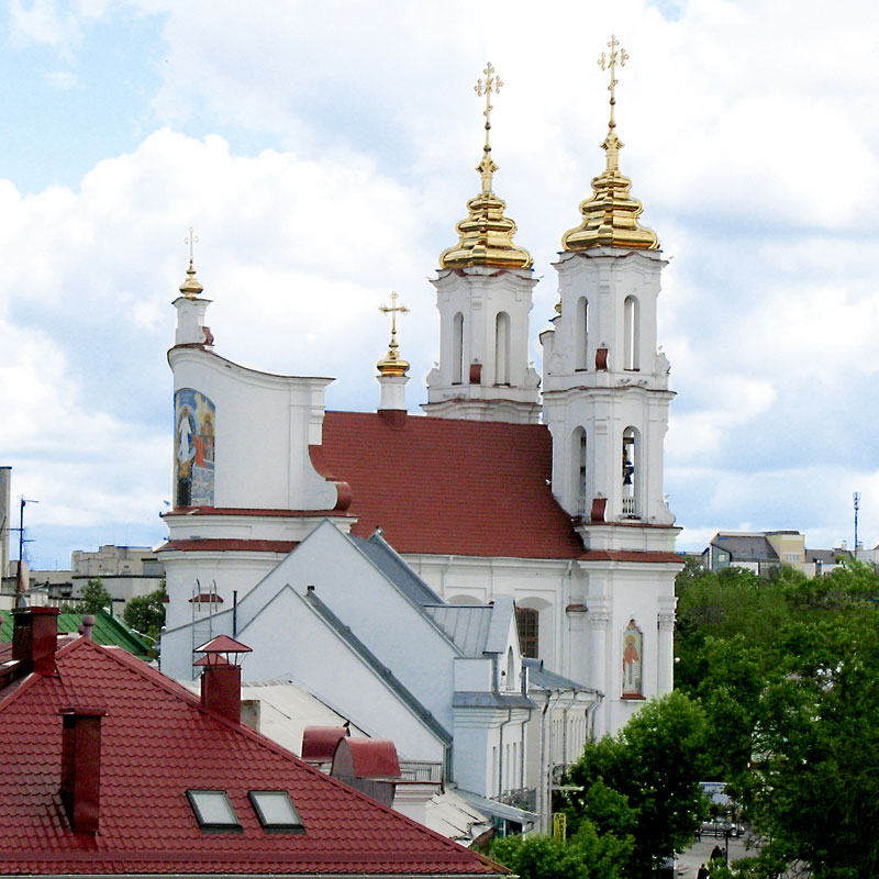Vitebsk.Orthodox church in vilenski baroque taste.