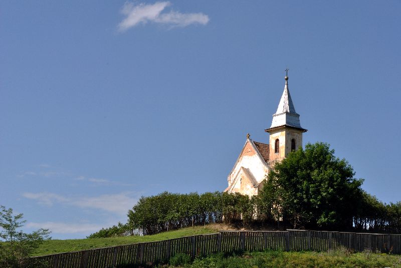 Church & Cross cloud above