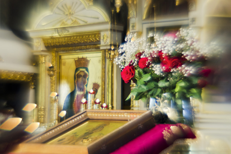 Kopia ikony Matki Boskiej Turkowickiej z monasteru św. Onufrego w Jabłecznej