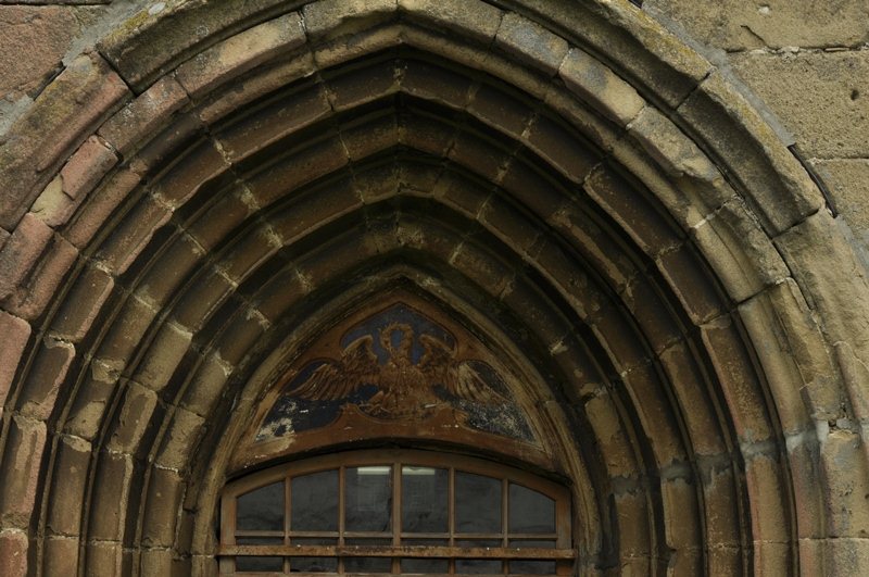 Hărman Church Christic Symbols on Fresco