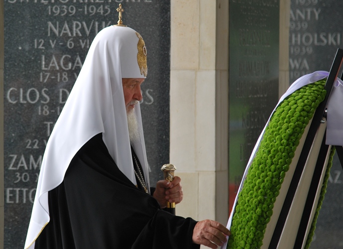 Patriarcha Cyryl składa wieniec na Grobie Nieznanego Żołnierza