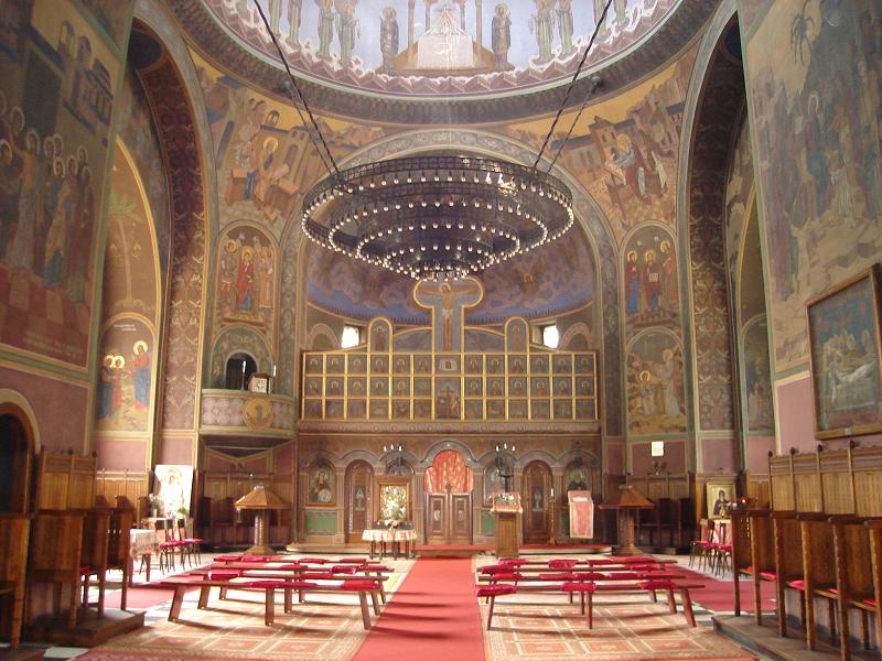 Biserica Sf. Ilie, interior. Sinaia, Romania.