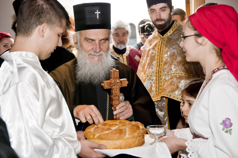 His Holiness Irinej, Serbian Patriarch visits Serbian Orthodox Church St.Georgije in Waterloo.
