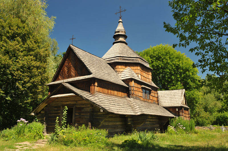 Церковь святого Николая  (1817 г.),  из с. Зеленое Гусятинского р-на Тернопольской обл.