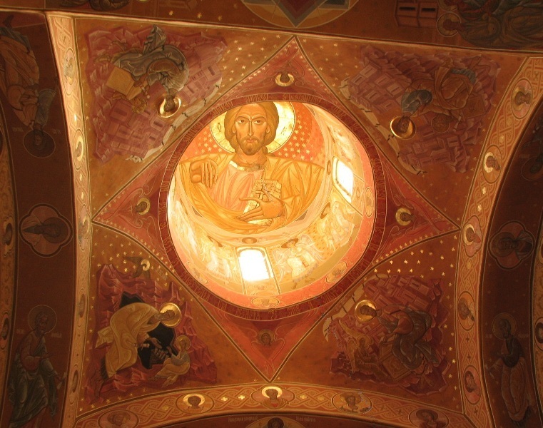 Iisus Hristos Pantocrator (fresca Manastirea Horaita)
