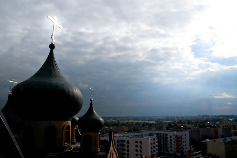 Widok z dzwonnicy Cerkwii p.w. św. Ducha w Białymstoku