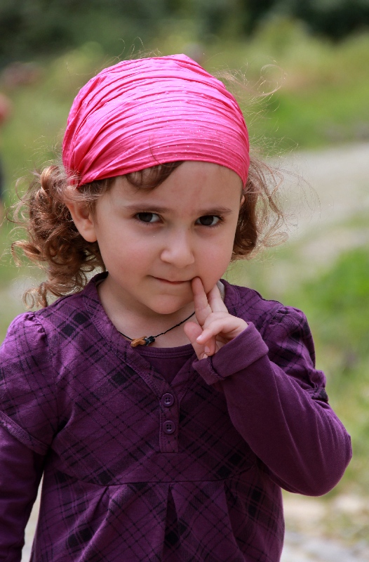 Young Georgian Christian girl...