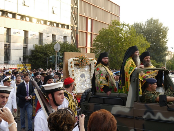 Άφιξη στη Θεσσαλονίκη της εικόνας "Άξιον εστίν" | Arrival of the "Axion estin" icon in Thessaloniki