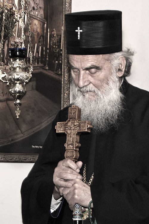 His Holiness Irinej, Serbian Patriarch in Serbian Orthodox Church St.Georgije in Waterloo.