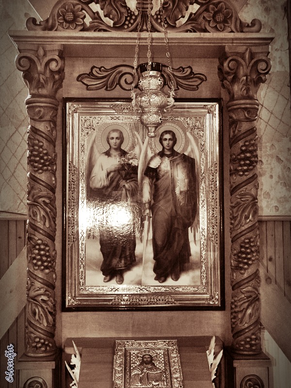 Sfintii Arhangheli Mihail si Gavriil   (sepia)