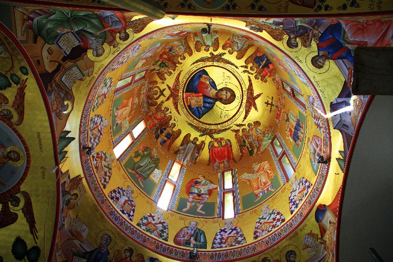 Pantokrator in the main church of Rakovica Monastery