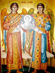 PALADA 
Sfinţii Arhangheli Mihail şi Gavriil în paraclisul mănăstirii Schitul Darvari din Bucureşti 
2012-11-08 23:15:24