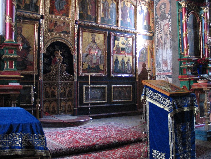 Interior of the main church in Kruszedol Monastery