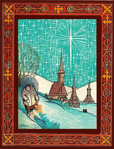 Old Maria of Barsana Monastery of Romania at Christmas