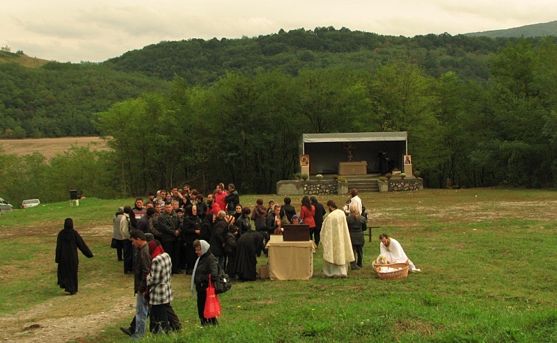 Nera Monastery in the holy day of Saint Parascheva