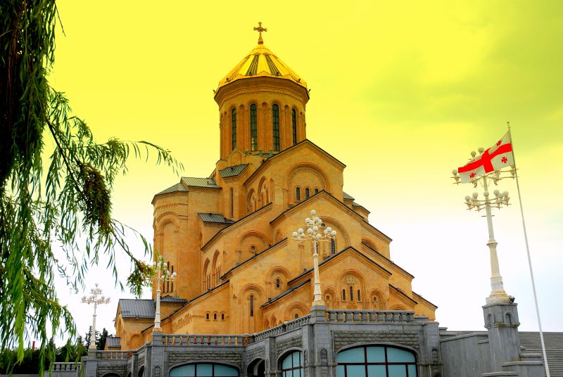 Tbilisi - cerkiew Cminta Sameba