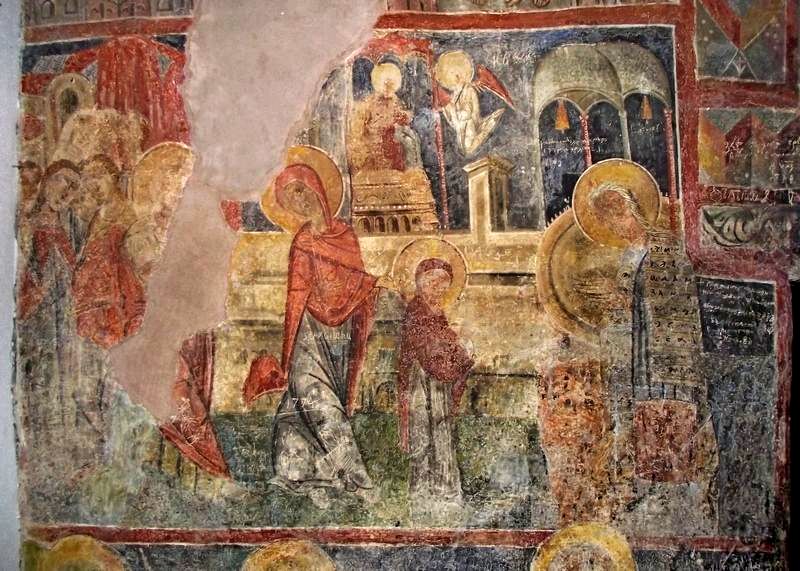 Стенописи от манастирската църква "Св.Димитър", град Бобошево /1488г./