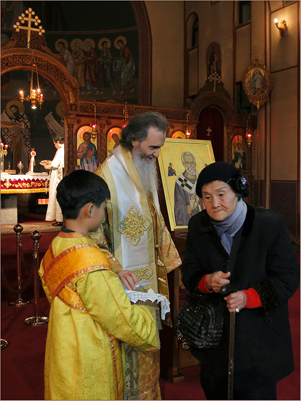 На службе