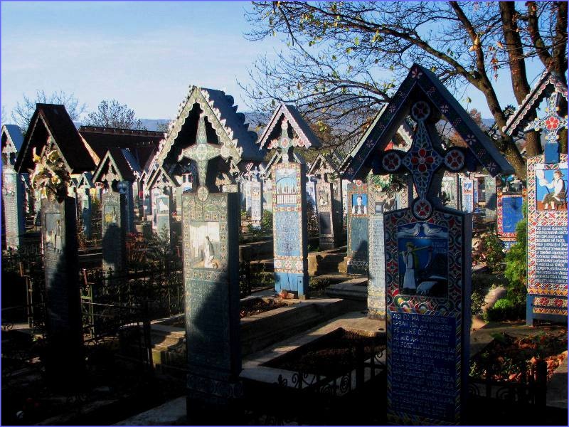The Merry Cemetery from Sapanta, Maramures County