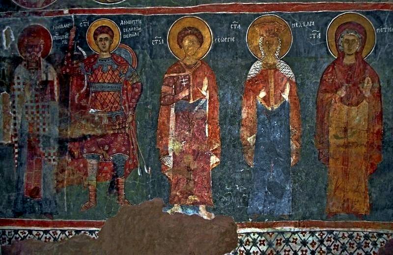 Велики Божи угодници /стенописи от манастирския храм "Св.Димитър" - 15в./   