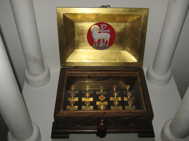 Holly relics - Свети мошти - Monastyr Promeněny Pane Těšov