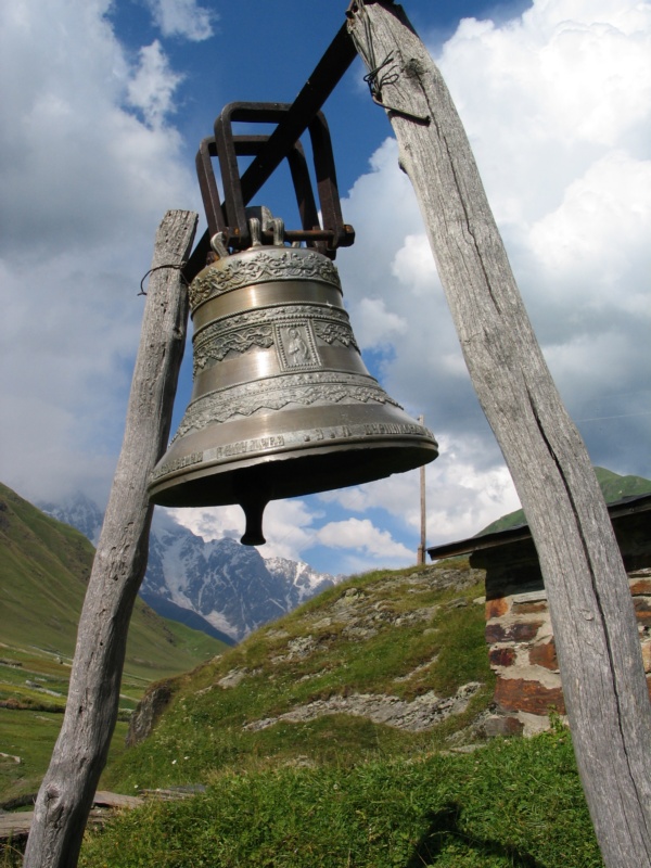 Original bell-tower in Svanetia, Georgia