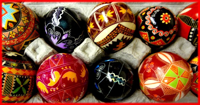 Even in America eggs are prepared for the Pascha celebration