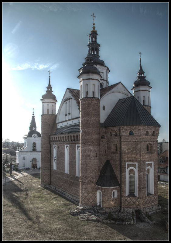 Supraśl - widok z Pałacu Archimandrytów na cerkiew Zwiastowania Bogurodzicy