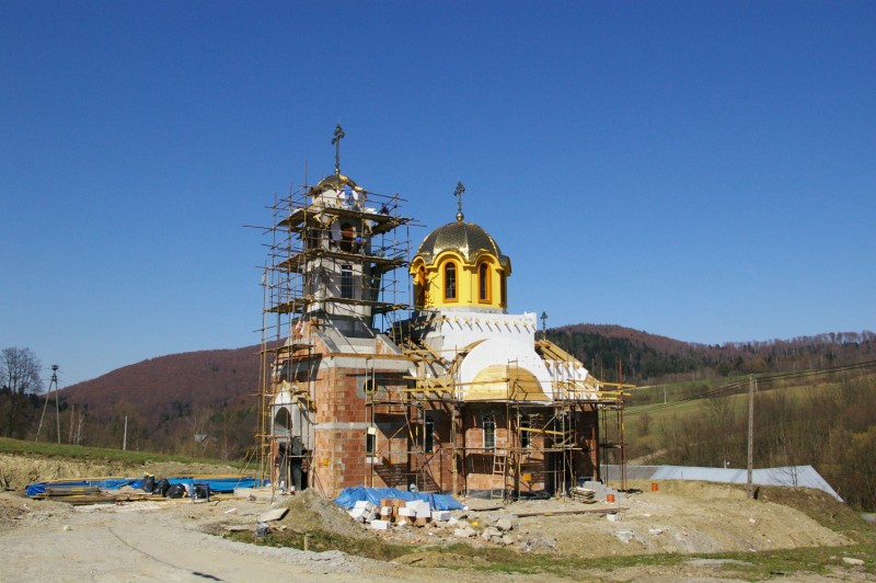 Nowobudująca się Cerkiew w Bielance (22.04.2013r.)