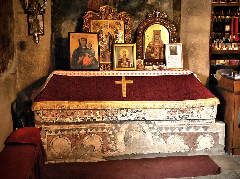 Гроб царице Милице, св Евгенија, манастир Љубостиња