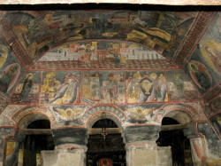 cristiangeorge 
Biserica veche din zid din comuna Domnești - Argeș (1828) - frescă din pronaos. 
2013-06-02 15:39:01