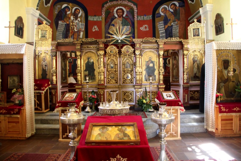 Interior of the St. Peter and Paul Apostles Orthodox church in Jelenia Gora, Poland