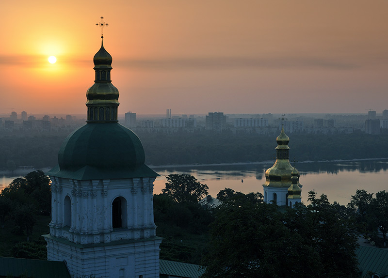 Sunrise in Kiev-Pechersk Lavra