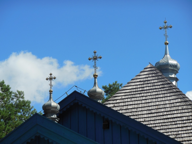 Crosses on church in Saki, Odrynki