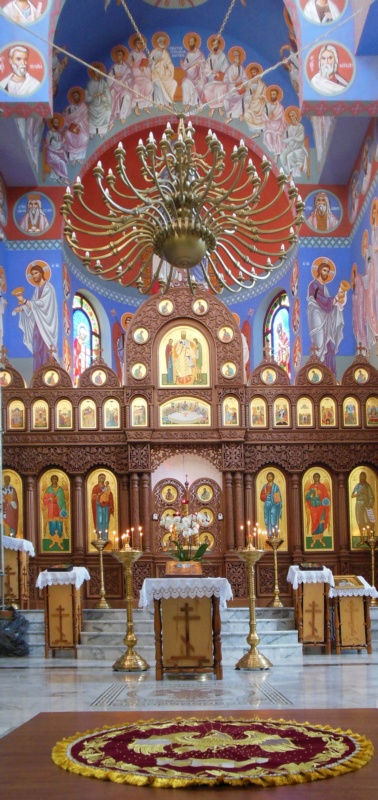 Interior of St. Nicholas church in Szczecin, Poland