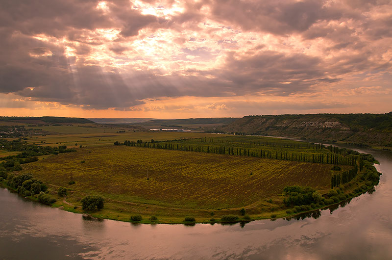 View from the bell tower of the monastery Lyadova (Vinnytsia region)