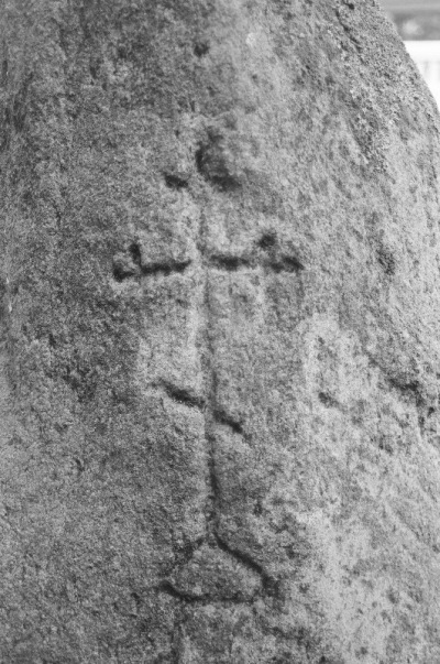 Cross stone print